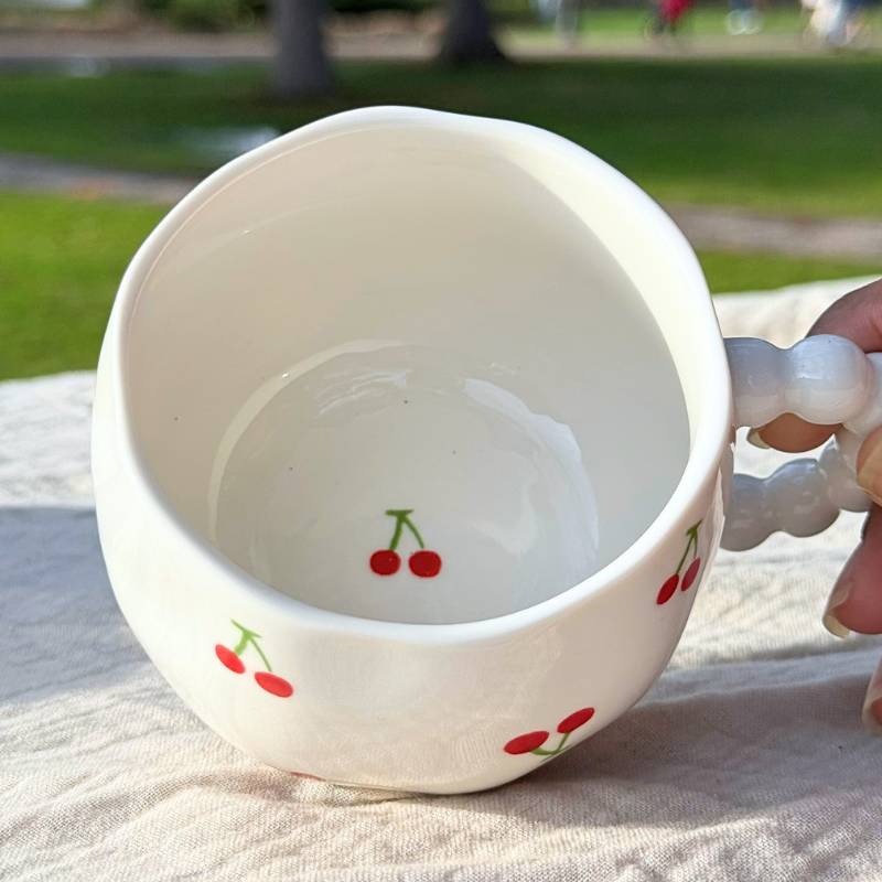 Artisan Cherry Handmade Mug 🍒✨