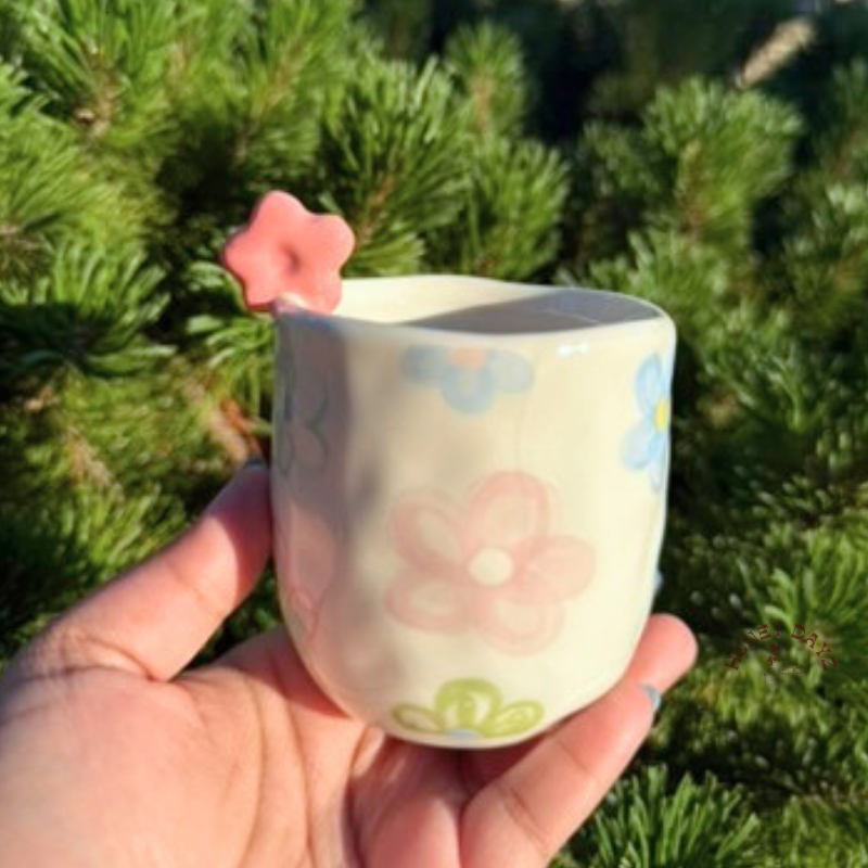 Floral Flower Cup