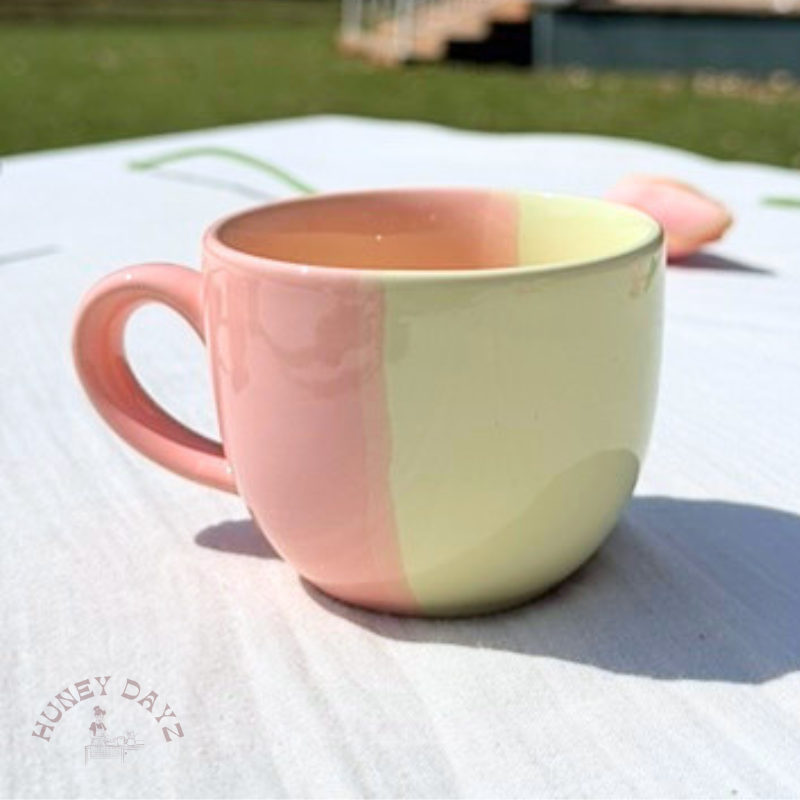 Artistic Yellow Peach Mini Espresso, Tea Cup