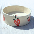 Strawberry Handmade Snack Bowl