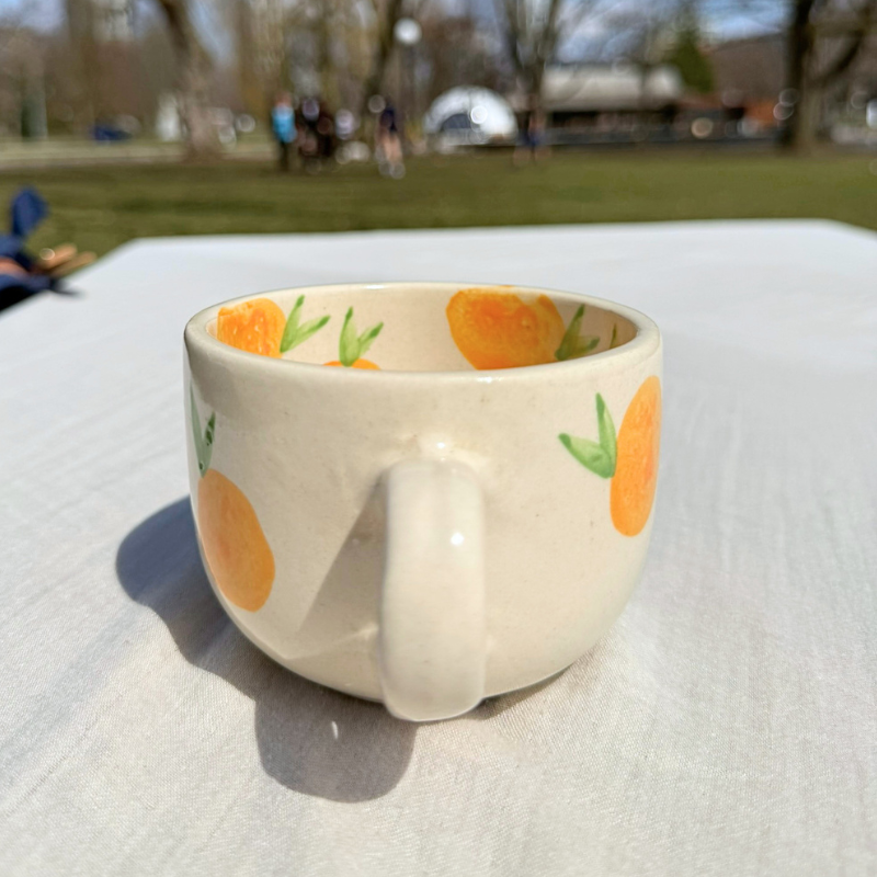 Orange Ceramic Cup