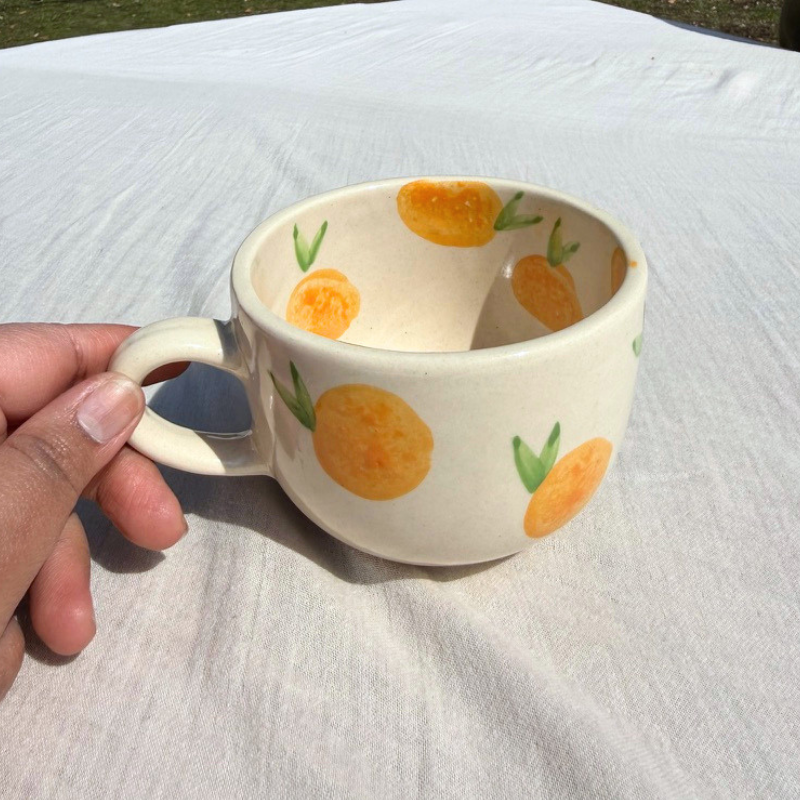 Orange Ceramic Cup