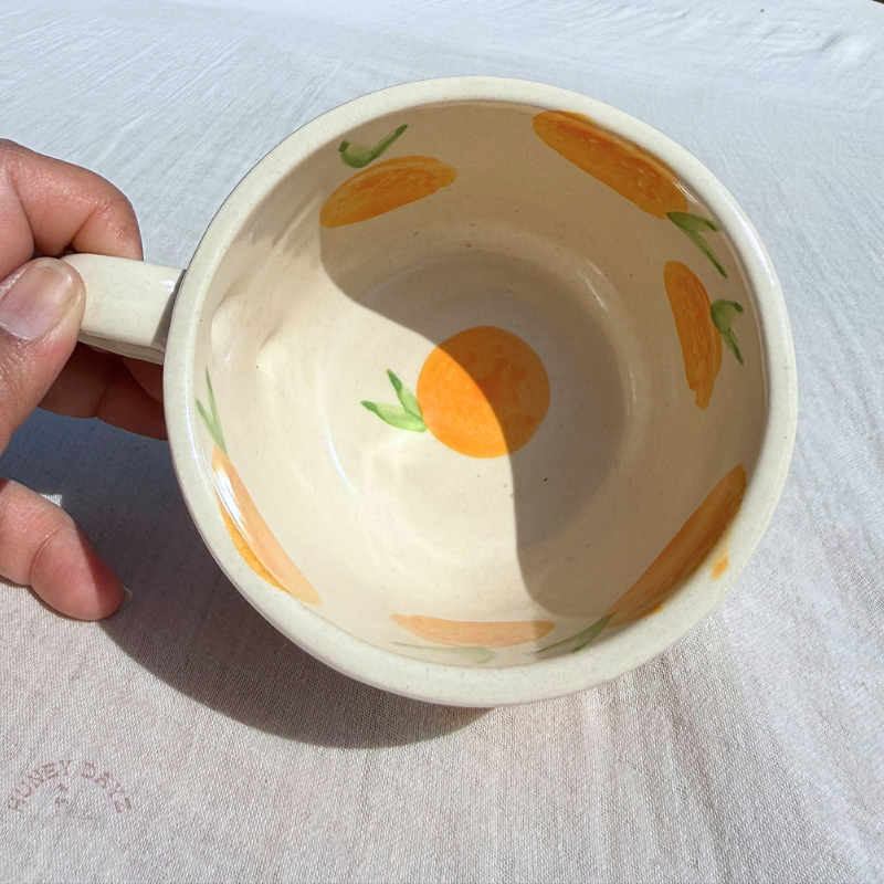 Orange Ceramic Cup