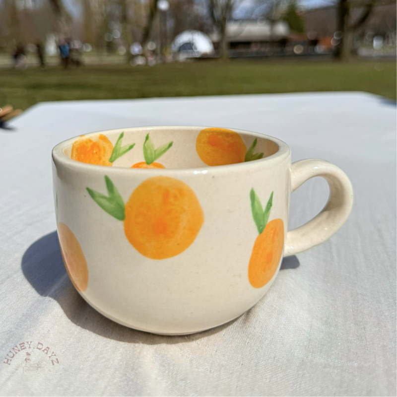 Orange Ceramic Cup