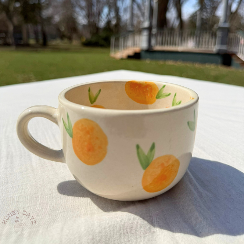 Orange Ceramic Cup
